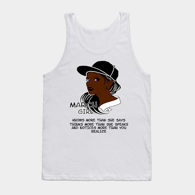 March Girl Tank Top by DNLDesign1980